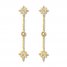 Diamond Star Earrings 1/5 ct tw Round-cut 10K Yellow Gold
