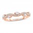 Adrianna Papell Diamond Anniversary Band 1/3 ct tw Round/Marquise-cut 14K Rose Gold