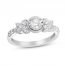 Diamond Ring 3/4 ct tw 10K White Gold