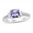 Tanzanite & 1/20 ct tw Diamond Ring Sterling Silver