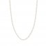 Beaded Curb Chain Necklace 14K Yellow Gold 18" Length