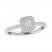 Adrianna Papell Diamond Engagement Ring 1/4 ct tw 14K White Gold