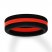Red/Black Striped Silicone Men's Wedding Band
