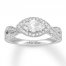 Neil Lane Diamond Engagement Ring 1-1/8 ct tw 14K White Gold