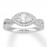 Neil Lane Diamond Engagement Ring 1-1/8 ct tw 14K White Gold