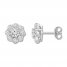 Diamond Earrings 1/2 ct tw Round-cut 10K White Gold