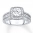 Diamond Engagement Ring 1-1/2 ct tw Round-cut 14K White Gold