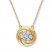 Diamond Necklace 1/4 ct tw Round-cut 10K Yellow Gold
