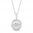 Unstoppable Love Diamond Necklace 1/4 ct tw 10K White Gold 19"