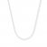 Cable Chain Necklace 14K White Gold 16" Length