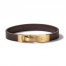 Bulova Wrap Bracelet Brown Leather 8.8"