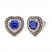 Le Vian Tanzanite Heart Earrings 3/4 ct tw Diamonds 14K Vanilla Gold