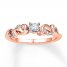 Diamond Ring 1/10 ct tw Round-cut 10K Rose Gold