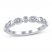 Diamond Anniversary Ring 1/4 ct tw in 10K White Gold