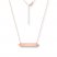 Bar Necklace 14K Rose Gold 16-18" Adjustable Length