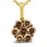 Le Vian Chocolate Diamond Necklace 3/4 ct tw 14K Honey Gold 18"