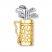 Golf Bag Charm 14K Yellow Gold