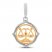 True Definition Libra Zodiac Charm Sterling Silver/10K Yellow Gold