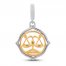 True Definition Libra Zodiac Charm Sterling Silver/10K Yellow Gold