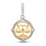 True Definition Libra Zodiac Charm Sterling Silver/10K Yellow Gold