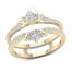 Diamond Enhancer Band 1/2 ct tw Round/Marquise 14K Yellow Gold