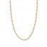 20" Figaro Chain Necklace 14K Yellow Gold Appx. 3.2mm