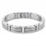 Men's Diamond Bracelet 1/4 ct tw Round-cut Stainless Steel