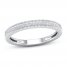 Diamond Wedding Band 1/15 ct tw Round-cut 10K White Gold