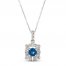 Le Vian Sapphire Necklace 1/4 ct tw 14K Vanilla Gold 18"