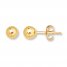 Ball Stud Earrings 4mm 14K Yellow Gold