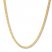 Men's Franco Link Necklace 10K Yellow Gold 24" Length